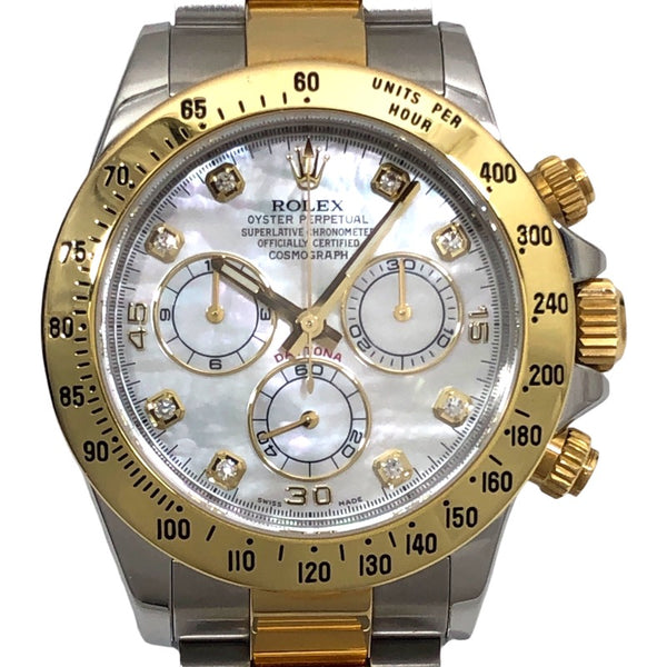 ロレックス ROLEX コスモグラフ･デイトナ ランダムシリアル 116523NG ホワイトシェル K18YG/SS 自動巻き メンズ 腕時計