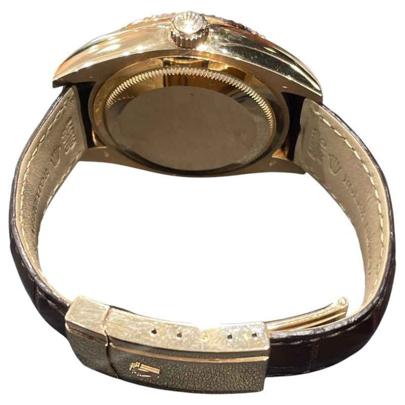 ロレックス ROLEX スカイドゥエラー 326135 K18PG/革ベルト 自動巻き メンズ 腕時計