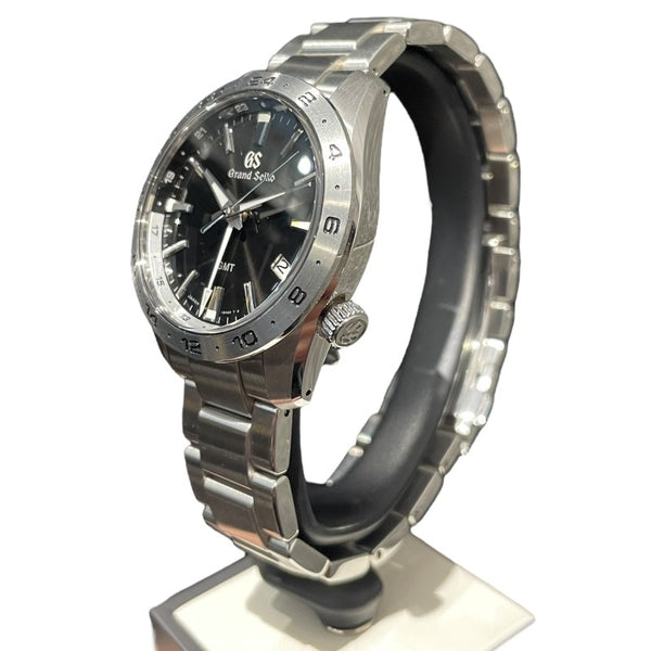 Grand Seiko スポーツコレクション　9FクォーツGMT SBGN027 ブラック ステンレススチール クオーツ メンズ 腕時計