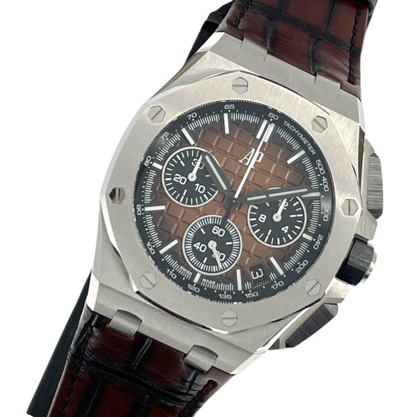 オーデマ・ピゲ AUDEMARS PIGUET ロイヤル オーク オフショア クロノグラフ 26420ST.OO.A828CR.01 ブラウン SS メンズ 腕時計