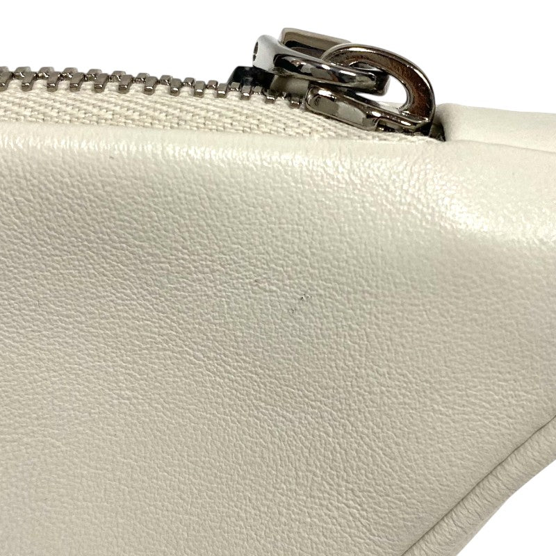 プラダ PRADA トライアングルポーチ 1NE039 アイボリー ナッパレザー レディース クラッチバッグ