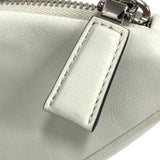 プラダ PRADA トライアングルポーチ 1NE039 アイボリー ナッパレザー レディース クラッチバッグ