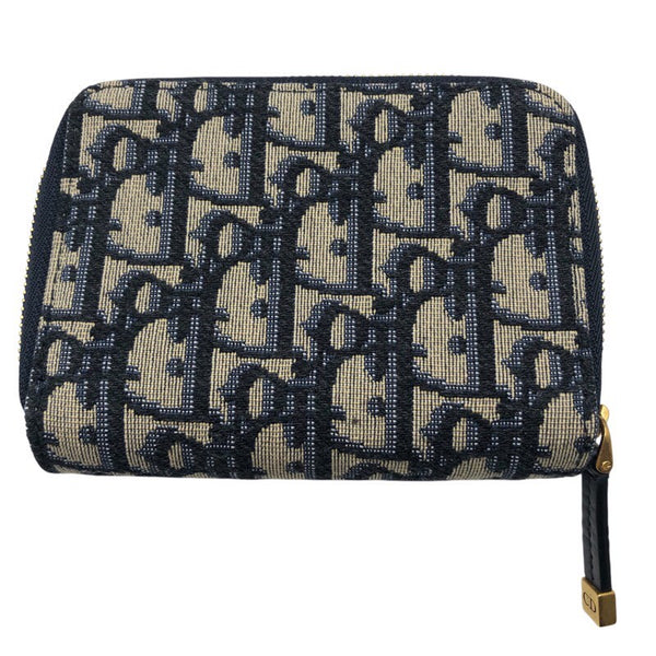 クリスチャン・ディオール Christian Dior サドル　バイフォールド　ウォッレト オブリークジャガード レディース 三つ折り財布