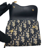 クリスチャン・ディオール Christian Dior サドル　バイフォールド　ウォッレト オブリークジャガード レディース 三つ折り財布