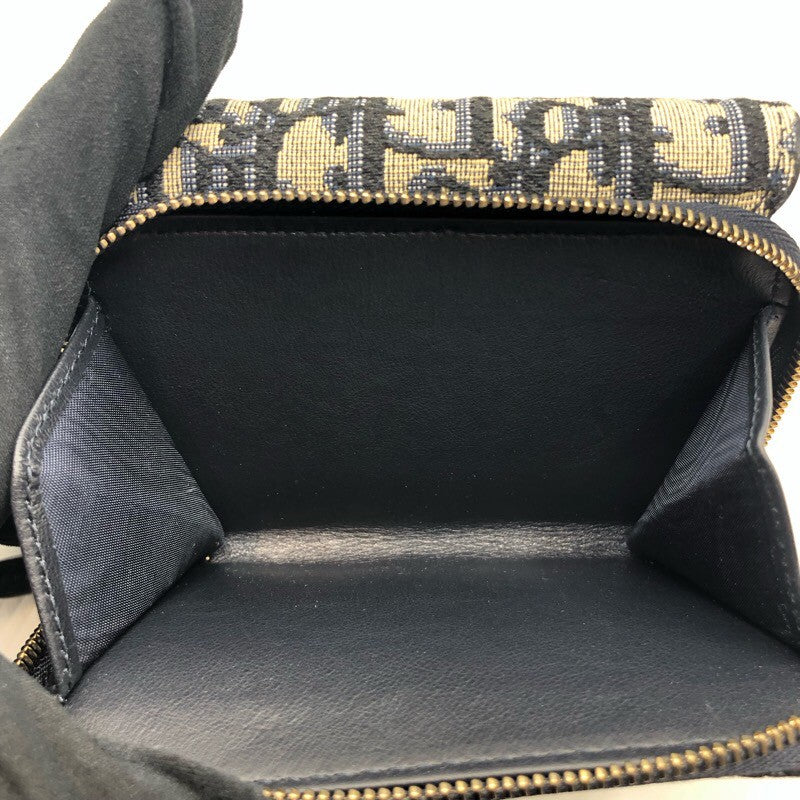 クリスチャン・ディオール Christian Dior サドル　バイフォールド　ウォッレト オブリークジャガード レディース 三つ折り財布