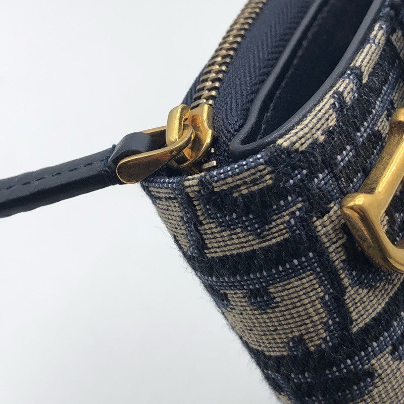 クリスチャン・ディオール Christian Dior サドル　バイフォールド　ウォッレト オブリークジャガード レディース 三つ折り財布
