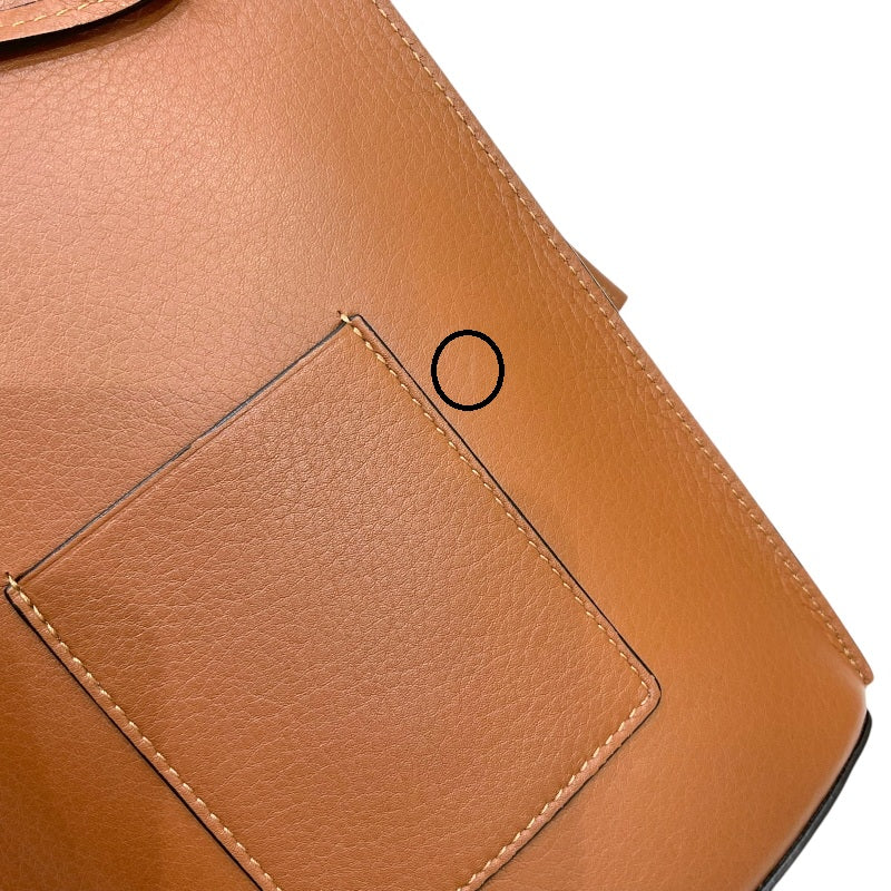 ロエベ LOEWE ダイス ポケット C630R12X01 タン カーフレザー レディース ショルダーバッグ