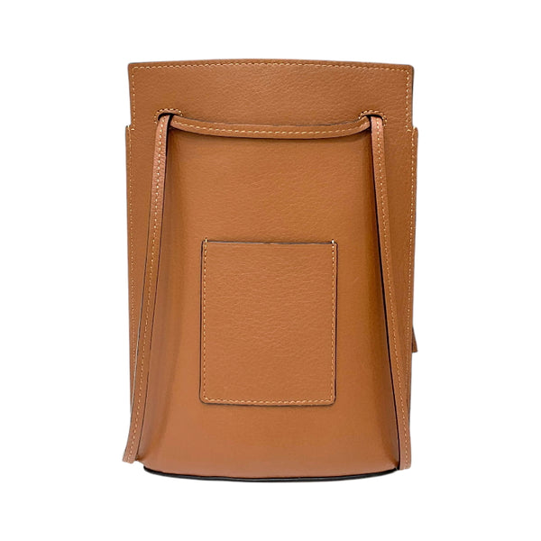 ロエベ LOEWE ダイス ポケット C630R12X01 タン カーフレザー レディース ショルダーバッグ