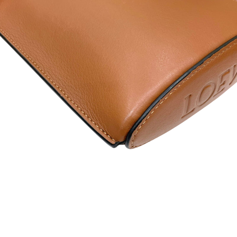 ロエベ LOEWE ダイス ポケット C630R12X01 タン カーフレザー レディース ショルダーバッグ