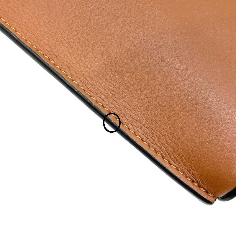 ロエベ LOEWE ダイス ポケット C630R12X01 タン カーフレザー レディース ショルダーバッグ