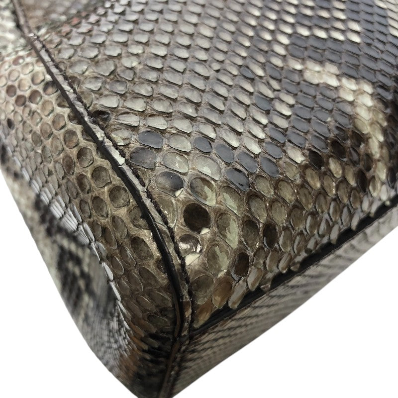 フェンディ FENDI ピーカブーミニ 8BN244 グレー ゴールド金具