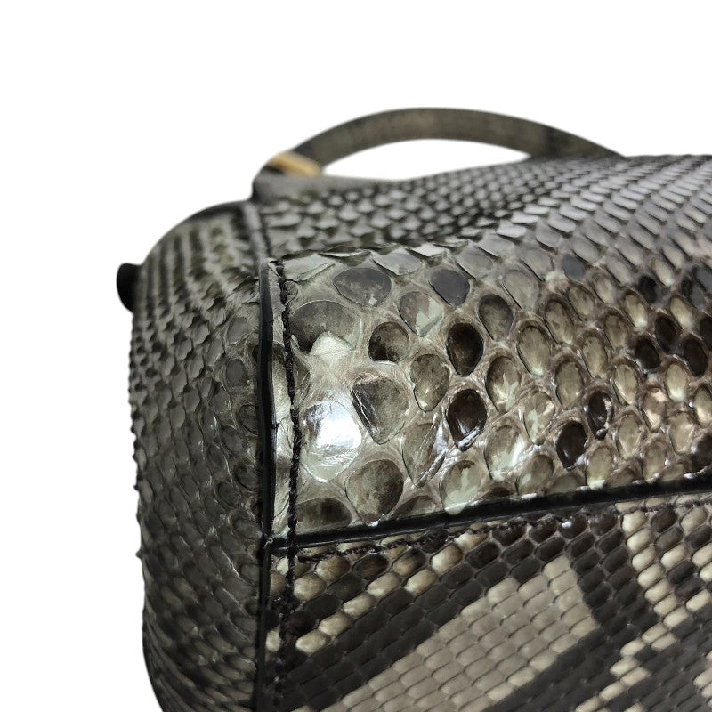 フェンディ FENDI ピーカブーミニ 8BN244 グレー ゴールド金具