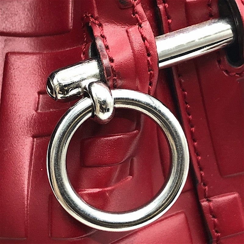フェンディ FENDI モントレゾールミニ 8BS010 レッド エンボス