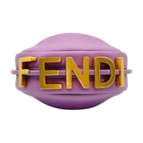 フェンディ FENDI ナノフェンディグラフィ 7AS089 パープル ゴールド金具 カーフ レディース ハンドバッグ