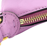 フェンディ FENDI ナノフェンディグラフィ 7AS089 パープル ゴールド金具 カーフ レディース ハンドバッグ