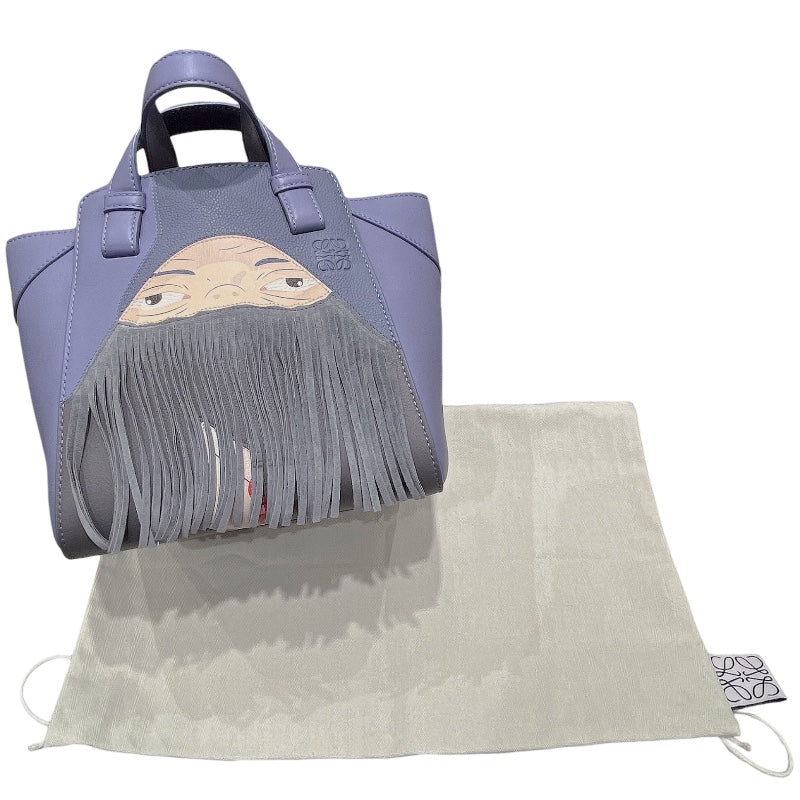 ロエベ LOEWE ハンモックナゲット　ハウルの動く城 A538H13XO7 ブルーベリー カーフ レディース ハンドバッグ