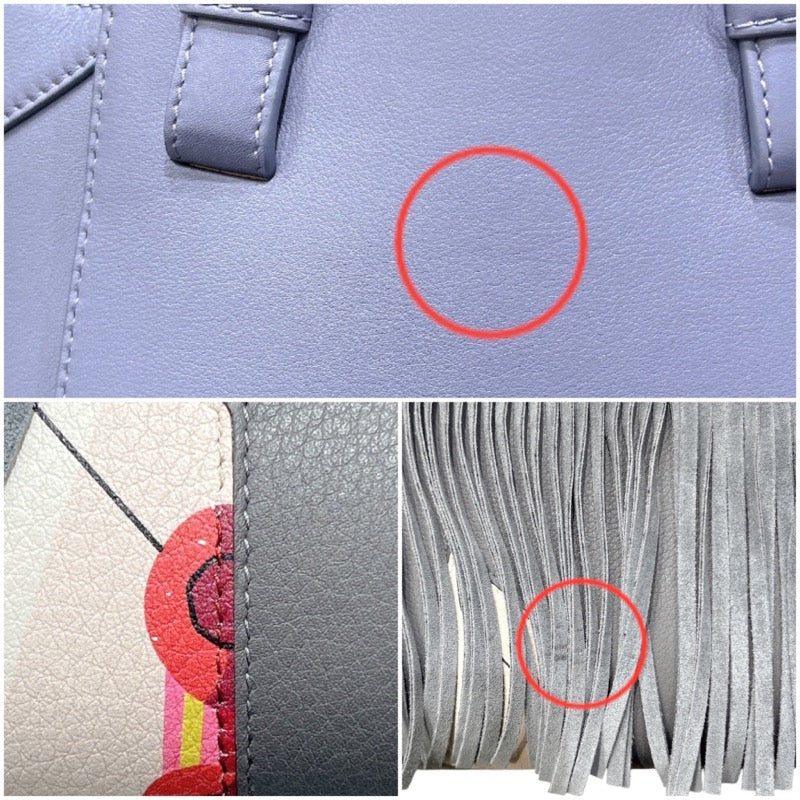 ロエベ LOEWE ハンモックナゲット　ハウルの動く城 A538H13XO7 ブルーベリー カーフ レディース ハンドバッグ