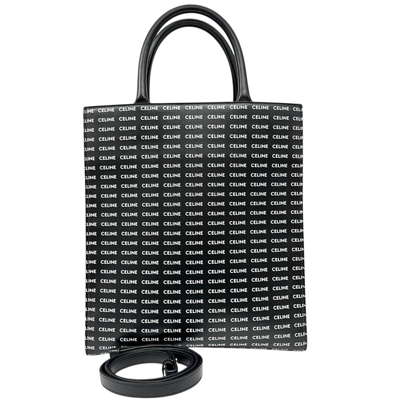 セリーヌ CELINE スモール バーティカルカバ 191542 ブラック エンボスレザー ユニセックス ハンドバッグ
