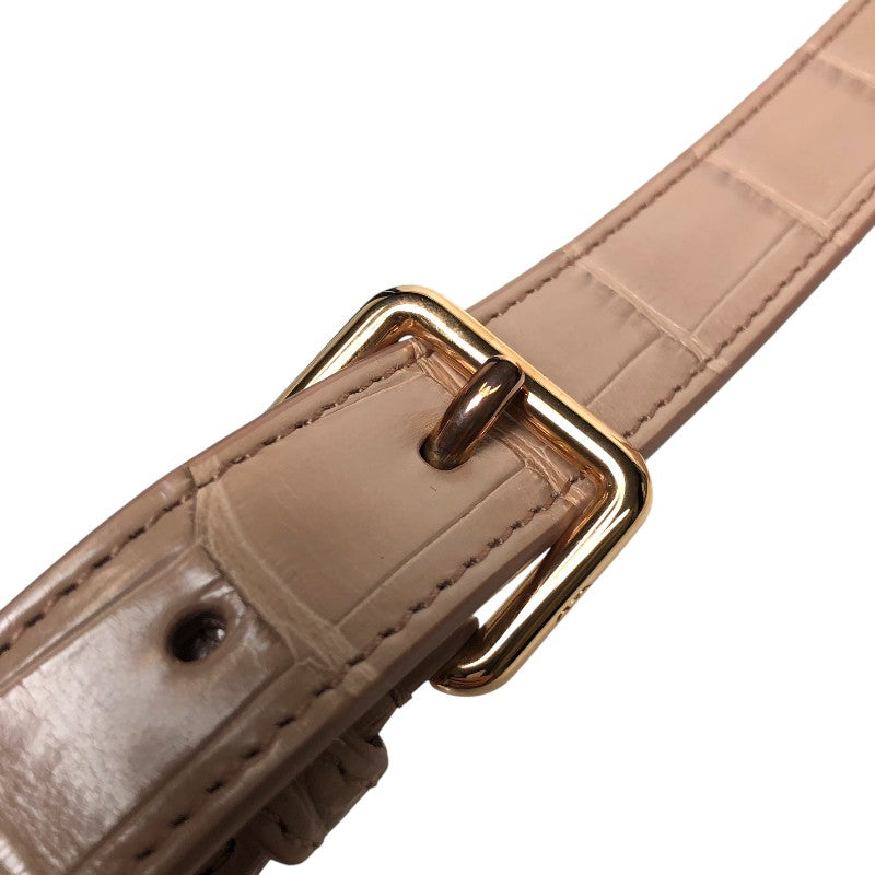 クリスチャン・ディオール Christian Dior レディディオール スモール M531SJAHKX ピンクベージュ クロコダイル レディース ハンドバッグ