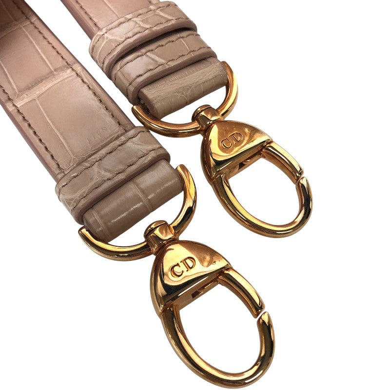 クリスチャン・ディオール Christian Dior レディディオール スモール M531SJAHKX ピンクベージュ クロコダイル レディース ハンドバッグ