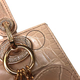 クリスチャン・ディオール Christian Dior レディディオール スモール M531SJAHKX ピンクベージュ クロコダイル レディース ハンドバッグ