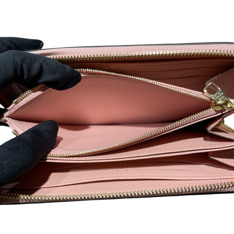 ルイ・ヴィトン LOUIS VUITTON ジッピー・ウォレット M64090 ローズプードル モノグラム・アンプラント レディース 長財布