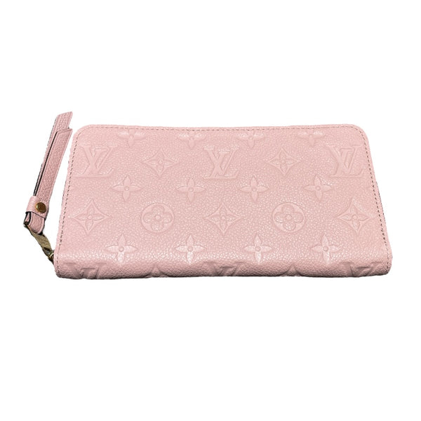 ルイ・ヴィトン LOUIS VUITTON ジッピー・ウォレット M64090 ローズプードル モノグラム・アンプラント レディース 長財布