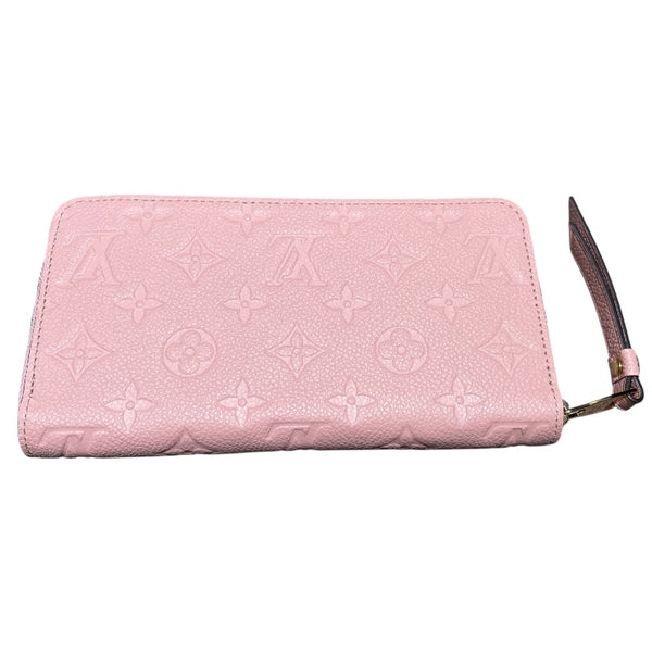 ルイ・ヴィトン LOUIS VUITTON ジッピー・ウォレット M64090 ローズプードル モノグラム・アンプラント レディース 長財布