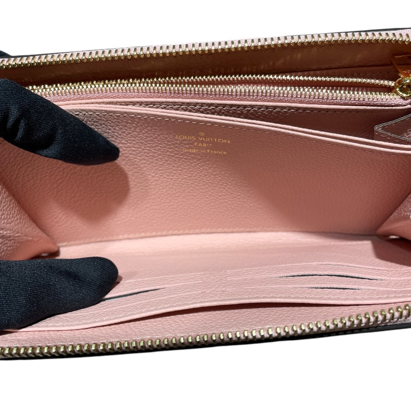 ルイ・ヴィトン LOUIS VUITTON ジッピー・ウォレット M64090 ローズプードル モノグラム・アンプラント レディース 長財布