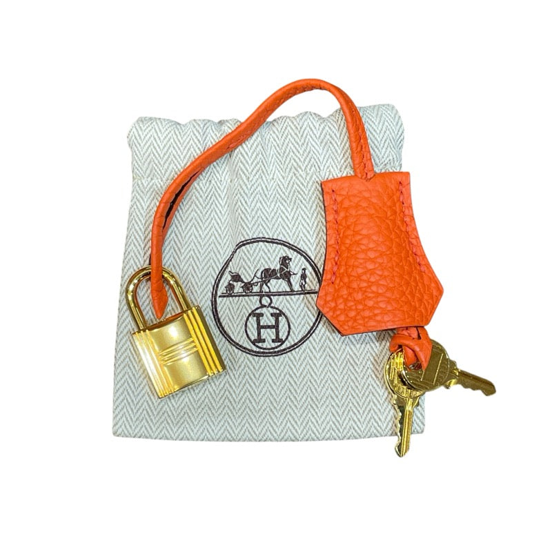 エルメス HERMES バーキン25 トリヨンクレマンス T刻印 オレンジポピー GD金具 レディース ハンドバッグ