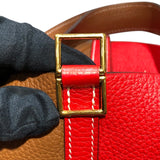エルメス HERMES ピコタンロックPM　カザック Y刻 ゴールド・ルージュクーゴールド金具 トリヨン レディース ハンドバッグ