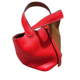 エルメス HERMES ピコタンロックPM　カザック Y刻 ゴールド・ルージュクーゴールド金具 トリヨン レディース ハンドバッグ