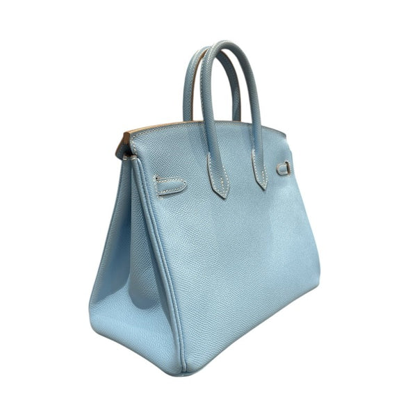 エルメス HERMES バーキン25キャンディ □O刻 セレスト・ミコノス　シルバー金具 ヴォーエプソン レディース ハンドバッグ