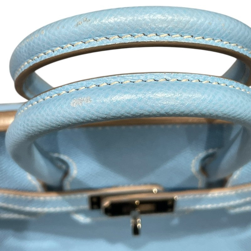 エルメス HERMES バーキン25キャンディ □O刻 セレスト・ミコノス　シルバー金具 ヴォーエプソン レディース ハンドバッグ