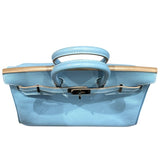 エルメス HERMES バーキン25キャンディ □O刻 セレスト・ミコノス　シルバー金具 ヴォーエプソン レディース ハンドバッグ