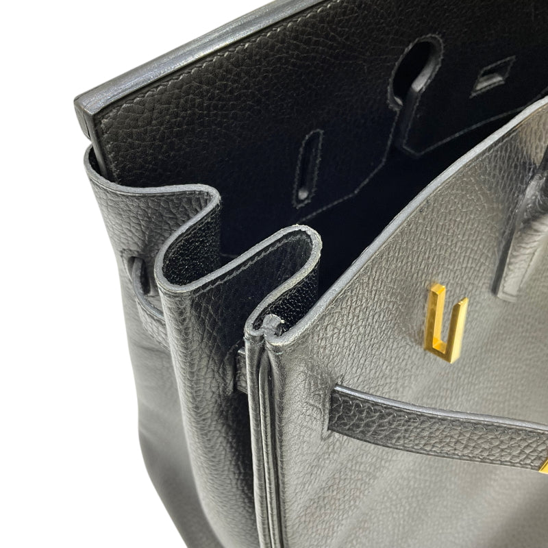 エルメス HERMES バーキン35 □A刻印 ブラック ゴールド金具  アルデンヌ レディース ハンドバッグ