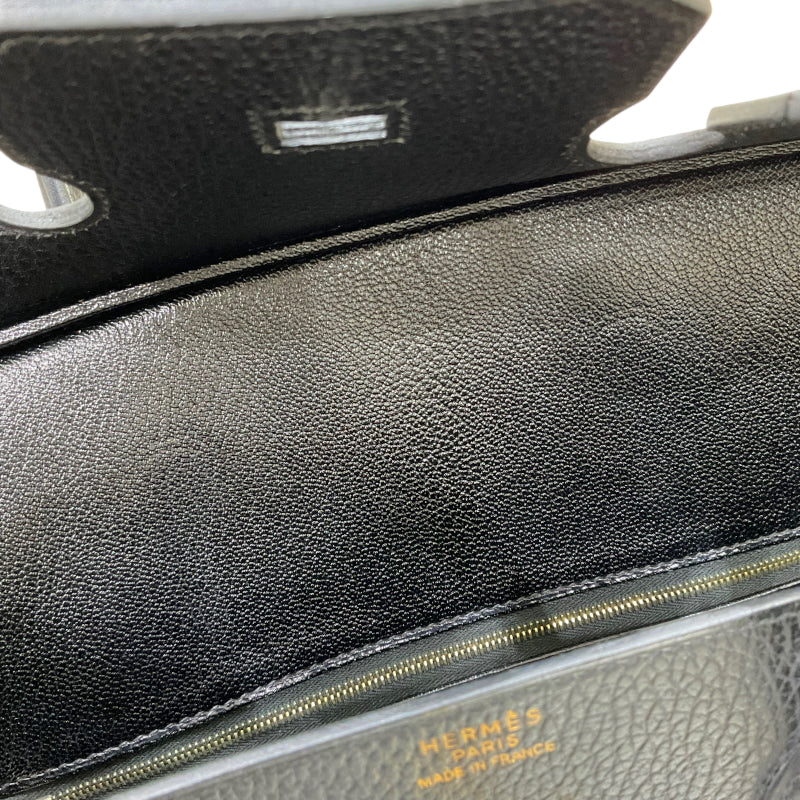 エルメス HERMES バーキン35 □A刻印 ブラック ゴールド金具  アルデンヌ レディース ハンドバッグ