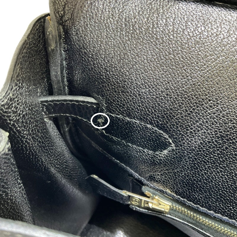 エルメス HERMES バーキン35 □A刻印 ブラック ゴールド金具  アルデンヌ レディース ハンドバッグ