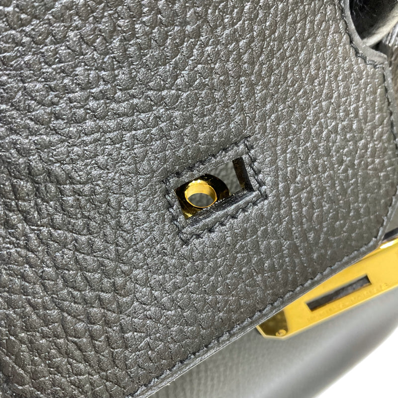 エルメス HERMES バーキン35 □A刻印 ブラック ゴールド金具  アルデンヌ レディース ハンドバッグ