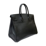 エルメス HERMES バーキン35 □A刻印 ブラック ゴールド金具  アルデンヌ レディース ハンドバッグ