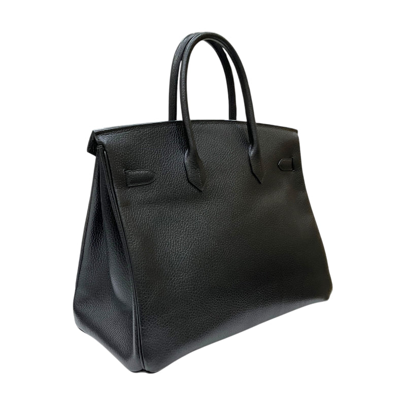 エルメス HERMES バーキン35 □A刻印 ブラック ゴールド金具  アルデンヌ レディース ハンドバッグ