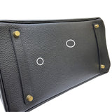 エルメス HERMES バーキン35 □A刻印 ブラック ゴールド金具  アルデンヌ レディース ハンドバッグ