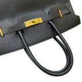 エルメス HERMES バーキン35 □A刻印 ブラック ゴールド金具  アルデンヌ レディース ハンドバッグ