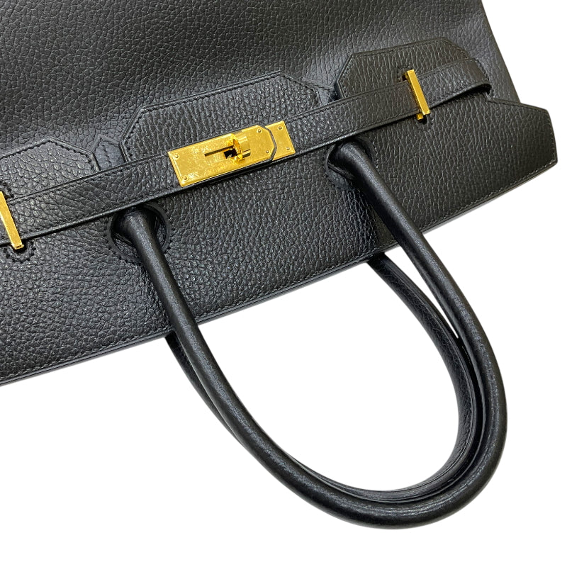 エルメス HERMES バーキン35 □A刻印 ブラック ゴールド金具  アルデンヌ レディース ハンドバッグ