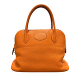 エルメス HERMES ボリード31 □N刻 オレンジ　SV金具 トリヨン レディース ショルダーバッグ
