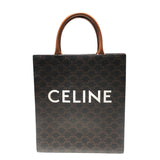 セリーヌ CELINE スモールバーティカルカバ ブラウン コーティングキャンバス ユニセックス ショルダーバッグ