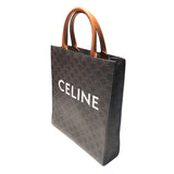 セリーヌ CELINE スモールバーティカルカバ ブラウン コーティングキャンバス ユニセックス ショルダーバッグ