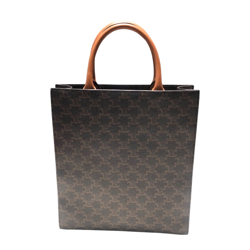 セリーヌ CELINE スモールバーティカルカバ ブラウン コーティングキャンバス ユニセックス ショルダーバッグ