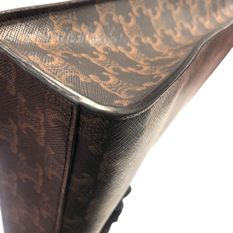 セリーヌ CELINE スモールバーティカルカバ ブラウン コーティングキャンバス ユニセックス ショルダーバッグ