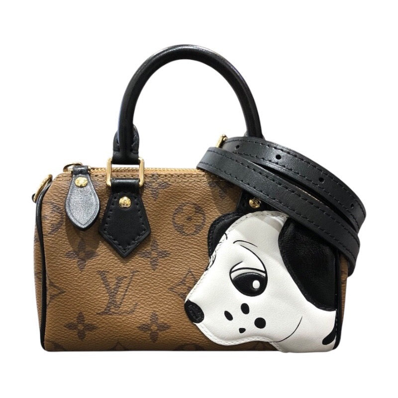 ルイ・ヴィトン LOUIS VUITTON ナノスピーディー M83688 ブラウン モノグラム・リバース レディース ショルダーバッグ